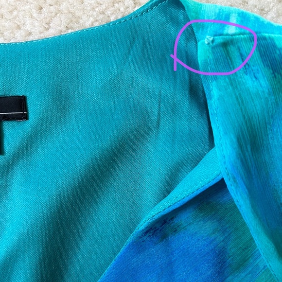 R&K Watercolor Floral Dress Sz 16 - Picture 10 of 10